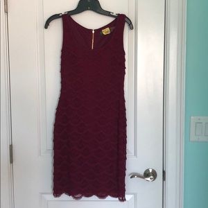 Plum cocktail dress